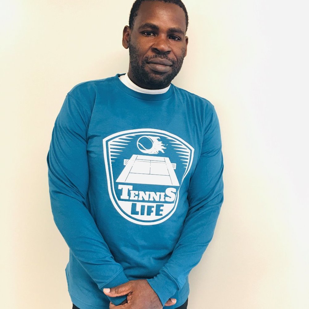 👑Men's Dark Teal Blue Long Sleeve Athletic Tshirt